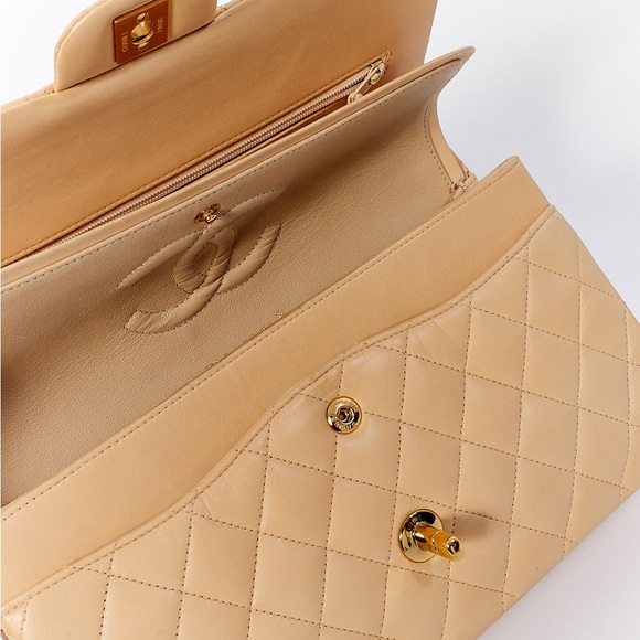 CHANEL  Lamb Quilted Medium Double Flap - Picture 7 of 9